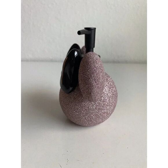 DISNEY Minnie MOUSE Rose Gold Glitter Black Ears SOAP Lotion DISPENSER With PUMP - Picture 2 of 9